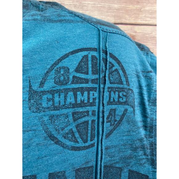 Retrofit Men's XXL Blue Graphic S/S Sleeve Shirt Gothic Y2K MMA - Picture 8 of 9